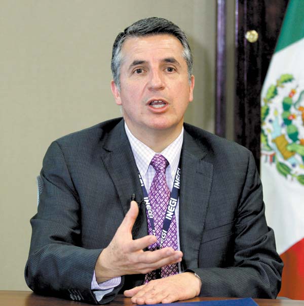 El presidente del Inegi, Julio Santaella.