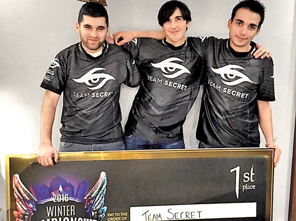 Los integrantes del Team Secret. 