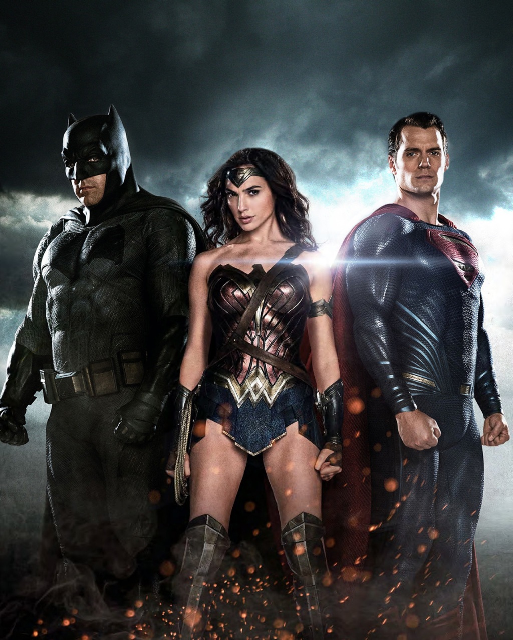 Los tres más grandes superhéroes de DC se reúnen en la gran pantalla. 