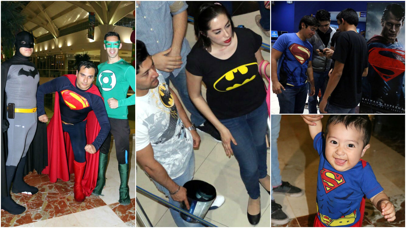 En La Laguna también se armó el duelo de Batman vs Superman.