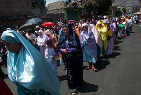 La Pasión de Cristo también es escenificada en Cuautepec Barrio Alto, delegación Gustavo A. Madero, a la cual se espera la asistencia de más de 100 mi