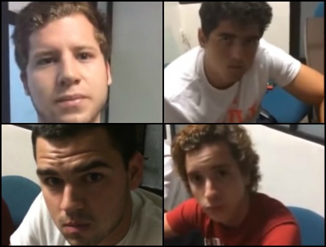 Gerardo Rodríguez Acosta, Jorge Cotaita Cabrales, Diego Cruz Alonso y Enrique Capitaine Marín presuntamente abusaron de una menor en Veracruz.