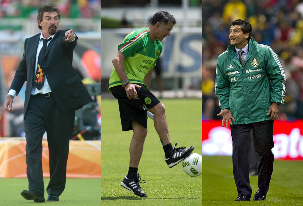 Ricardo La Volpe, Juan Carlos Osorio y Chepo de la Torre 