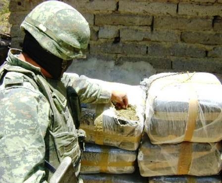 La droga fue decomisada en cinco operativos.