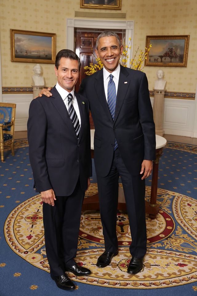 Enrique Peña Nieto y Barack Obama en la Casa Blanca. 