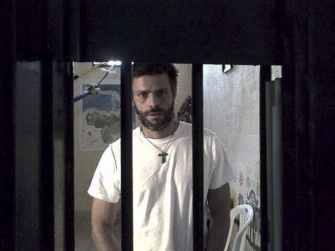 Leopoldo López, líder opositor encarcelado en el penal de Ramo Verde, es quizás el más famoso de los presos políticos venezolanos