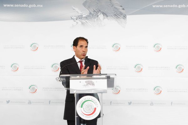 Pablo Escudero, presidente de la Comisión Anticorrupción y Participación Ciudadana del Senado.