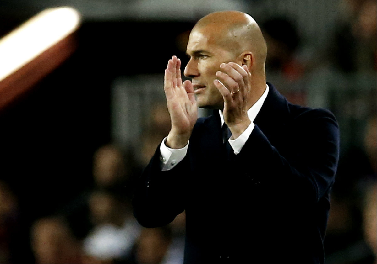 Zidane celebró un clásico en el Camp Nou