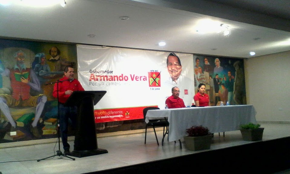 Candidato del Partido del Trabajo a la gubernatura por Tamaulipas, Armando Vera García.