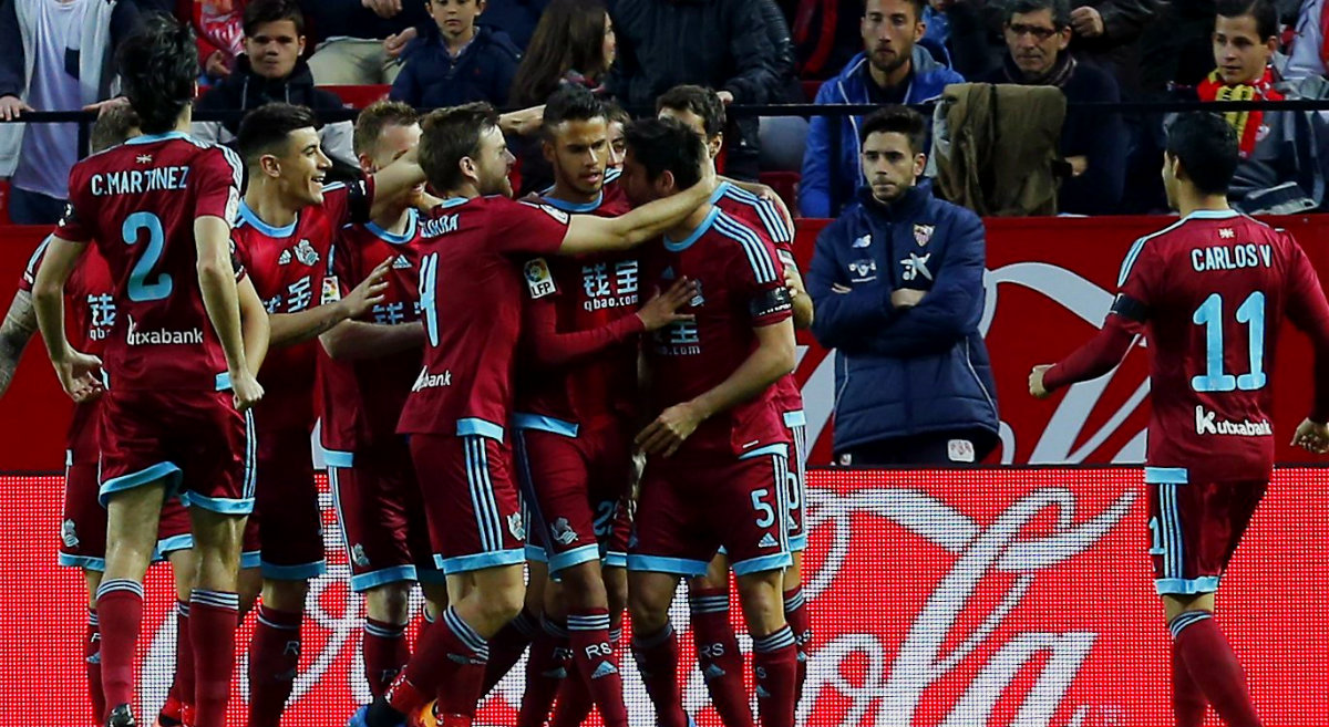 Real Sociedad venció como visitante al Sevilla 