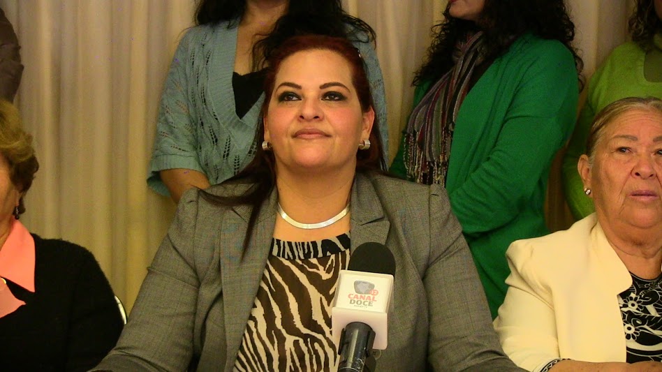 Nancy Vázquez Luna candidata a la gubernatura de Durango por el partido Encuentro Social.
