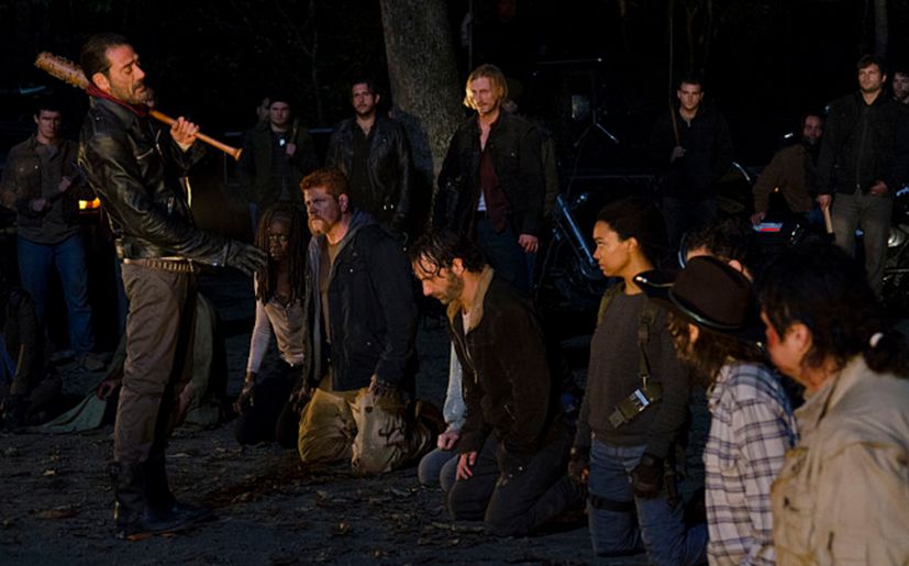 La escena final de la sexta temporada de 'The Walking Dead'.