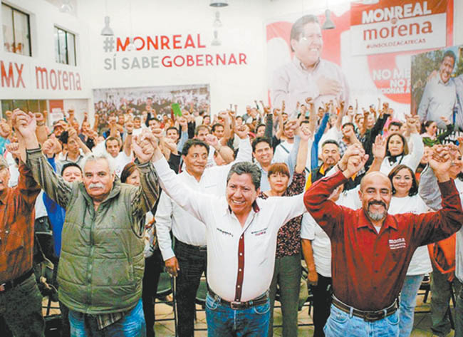 El aspirante del Movimiento de Regeneración Nacional. 