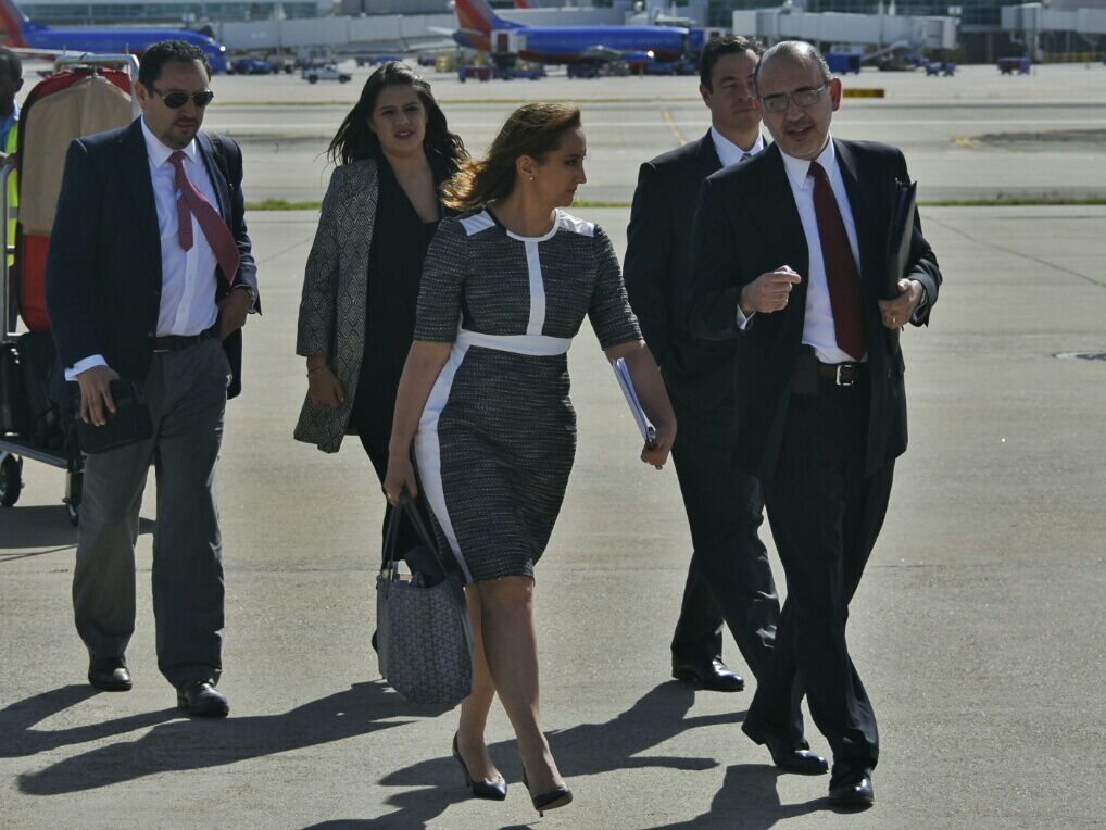 Claudia Ruiz Massieu, titular de la Secretaría de Relaciones Exteriores, durante visita de trabajo en Dallas, Texas. 