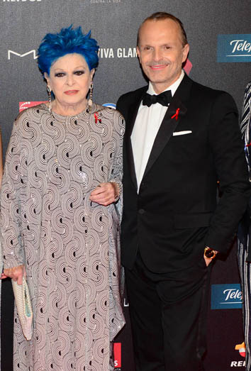 Lucía Bosé y Miguel Bosé. 