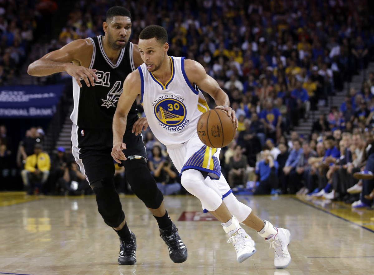 Tim Duncan y Stephen Curry, cara a cara 