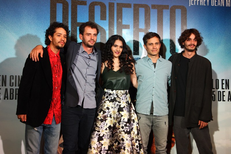 El reparto de 'Desierto' presentó la cinta que se estrenará el 15 de abril próximo. 