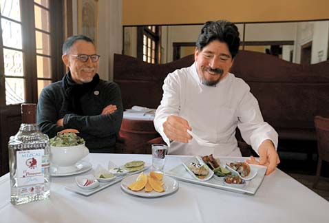 Rodrigo Llanes y Luis Equihua, los responsables del proyecto.