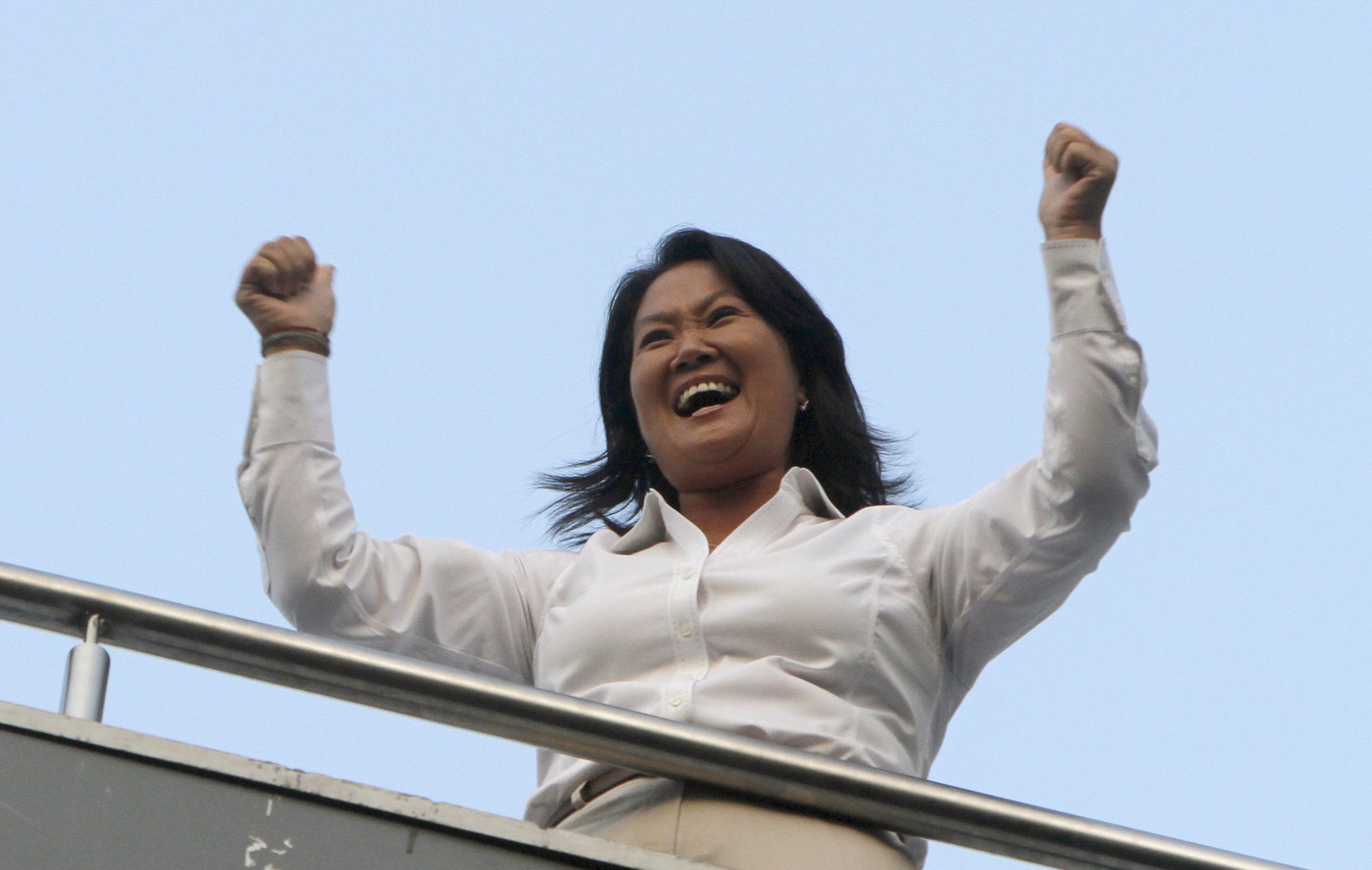 La candidata presidencial conservadora Keiko Fujimori.