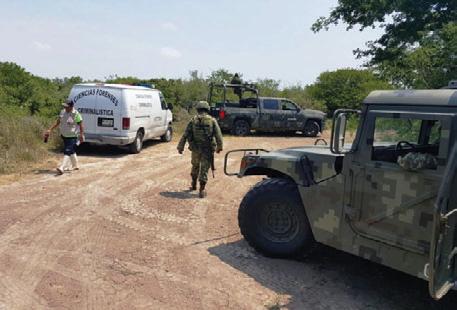 Personal militar realizó inspecciones en el lugar del hallazgo