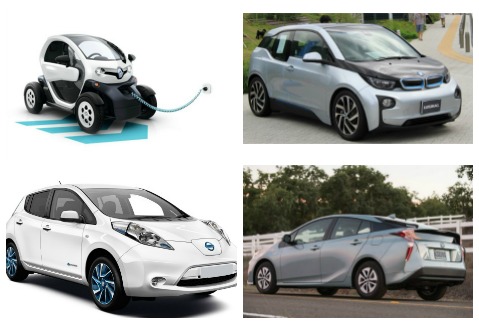 Toyota, Renault, Nissan y BMW son algunas de las marcas que ofrecen coches eléctricos o híbridos en México. 