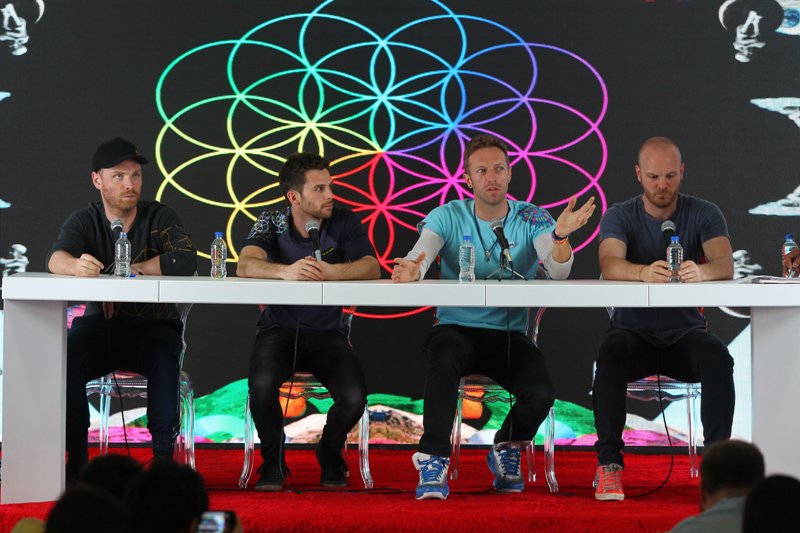 Coldplay se encuentra en México para presentar su nuevo álbum 'A Head Full of Dreams’.