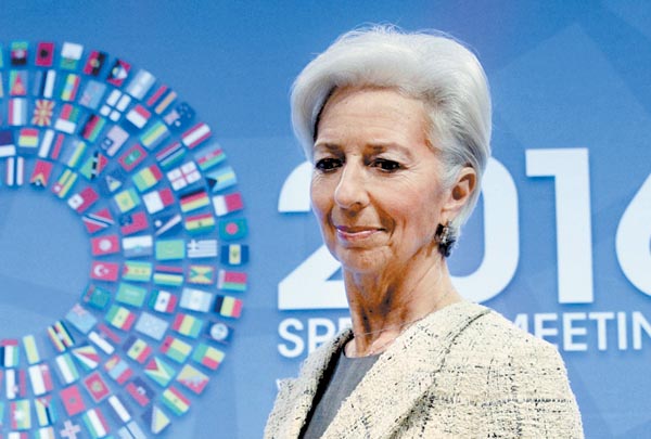 La directora gerente del Fondo Monetario Internacional.
