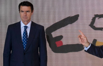  El ministro José Manuel Soria, en la inauguración de la feria internacional de turismo FITUR en Madrid, el 28 de enero de 2015