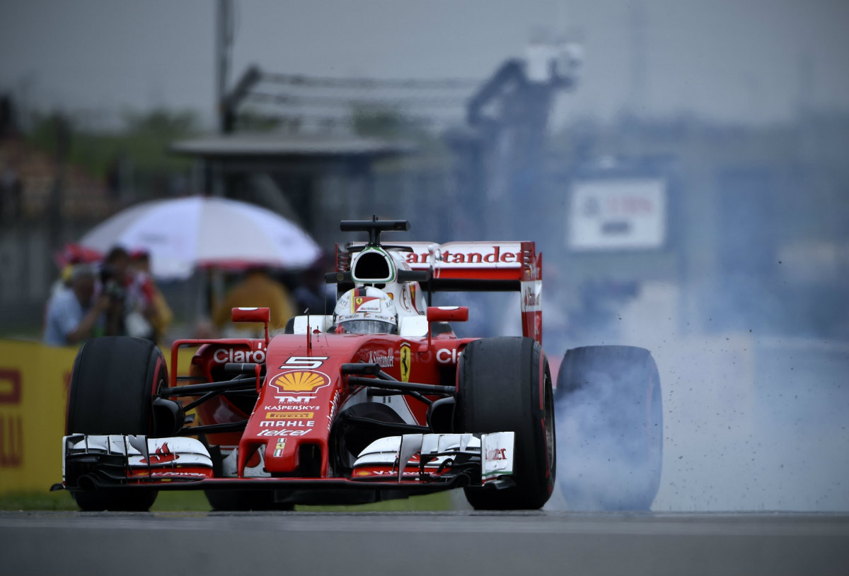Sebastian Vettel en el GP de China