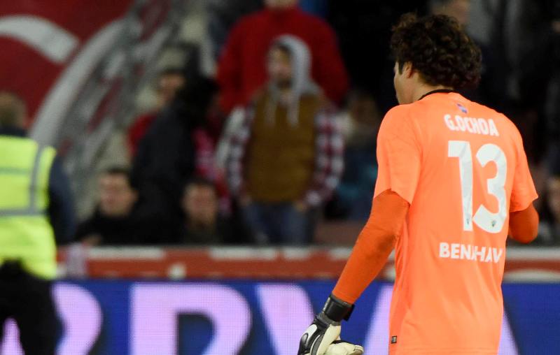 Guillermo Ochoa con el Málaga