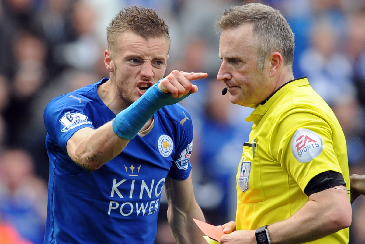 Jamie Vardy podría perderse más de un partido, tras ser expulsado