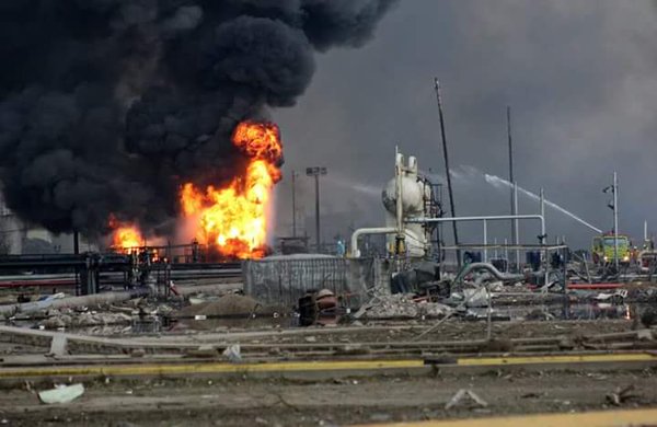 Explosión en Complejo Petroquímico Pajaritos.