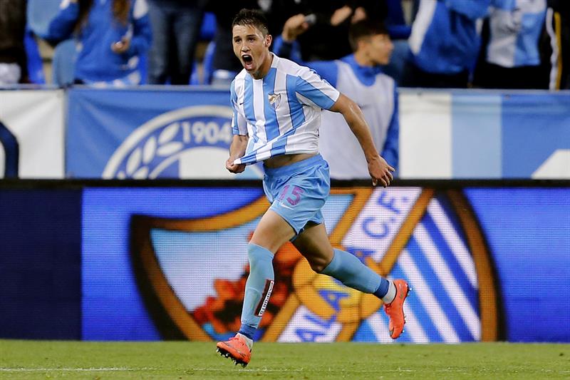 Federico Ricca festeja el gol del empate