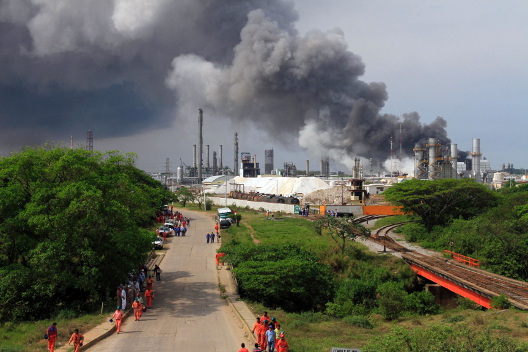 La explosión se registró poco después de las 15:30 horas.
