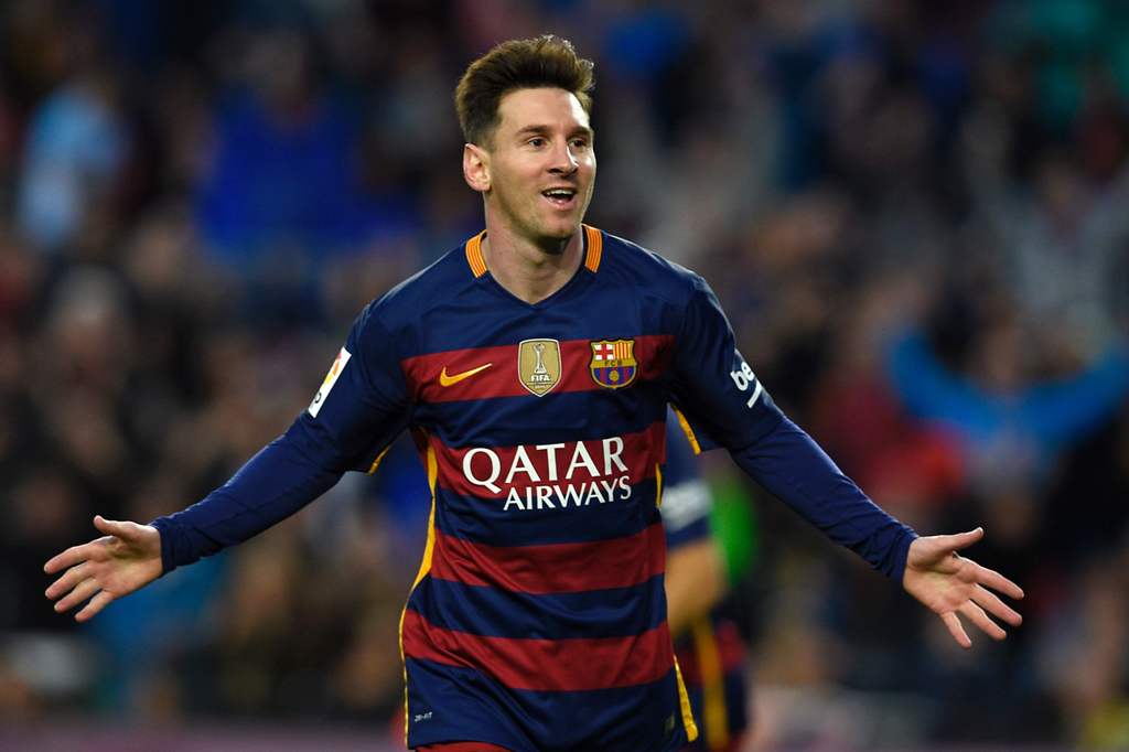 Messi anotó el primer gol del encuentro 