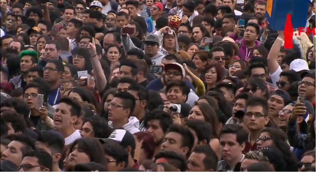 Sekta Core animó al público en el Autódromo Hermanos Rodríguez.