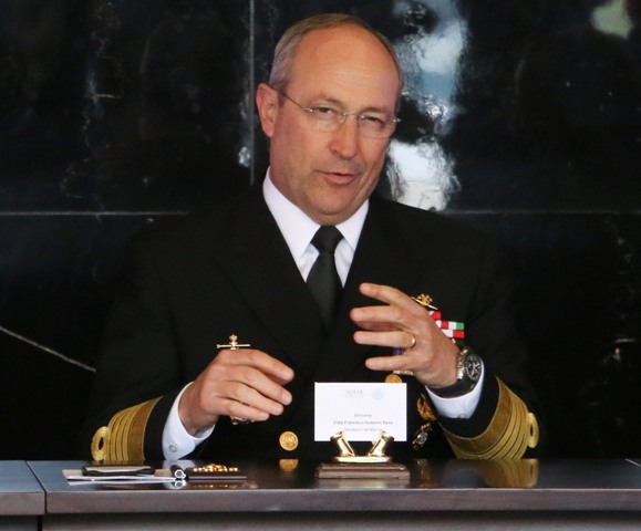El secretario de Marina, Vidal Soberón.