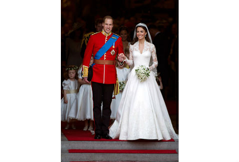 El príncipe William y Kate Middleton contrajeron nupcias el 29 de abril de 2011. 