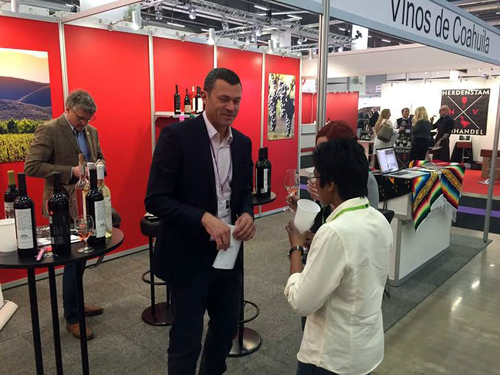 Promocionan vinos de Coahuila en la Feria Vinordic.