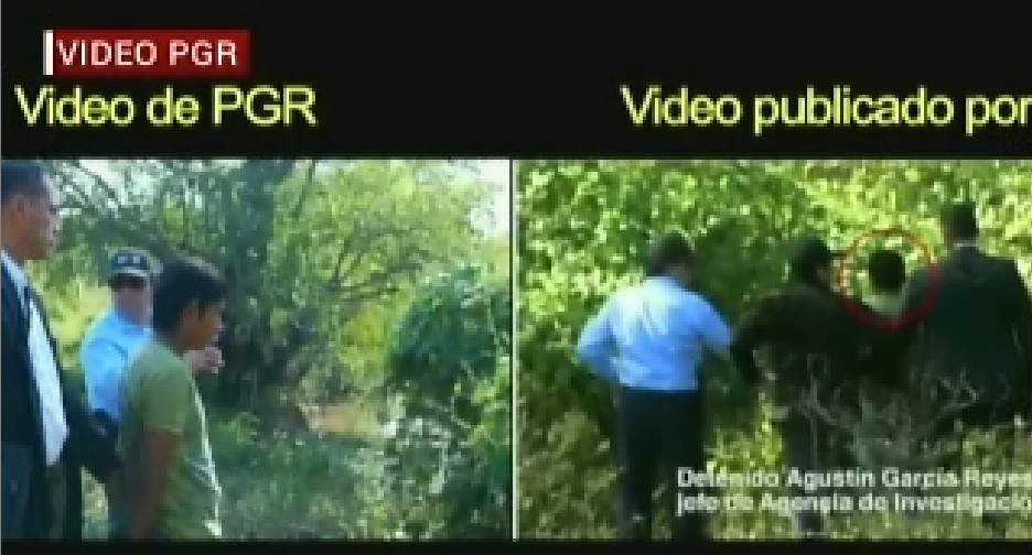 Comparación del video de la PGR y del GIEI de la visita de Tomás Zerón al Río San Juán.