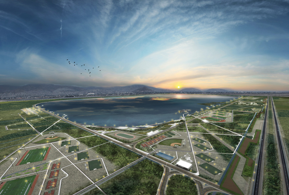 El proyecto del parque ecológico del lago de Texcoco comprende áreas deportivas, lacustres y ecoturísticas, donde la reactivación del ecosistema es pr