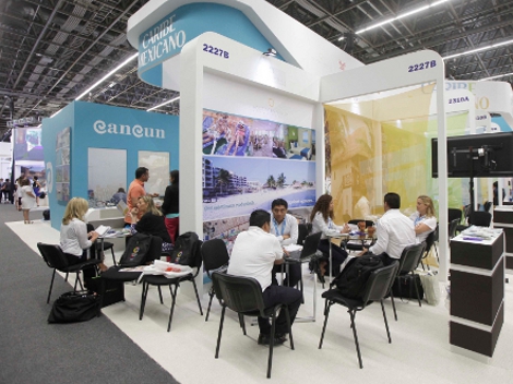 Modulo de QRoo, en el Tianguis Turístico Guadalajara 2016.