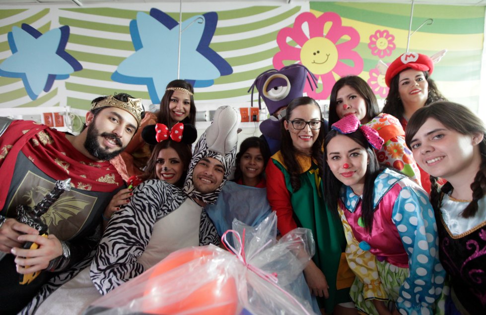 Niños del Hospital General de Occidente celebran su día. Foto: Mariana Hernández León