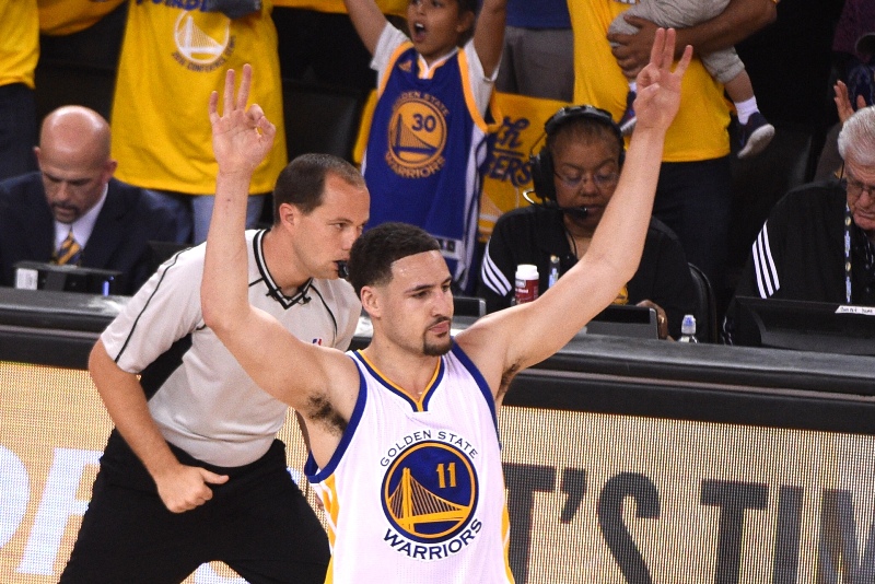Klay Thompson, jugador de los Warriors de Golden State