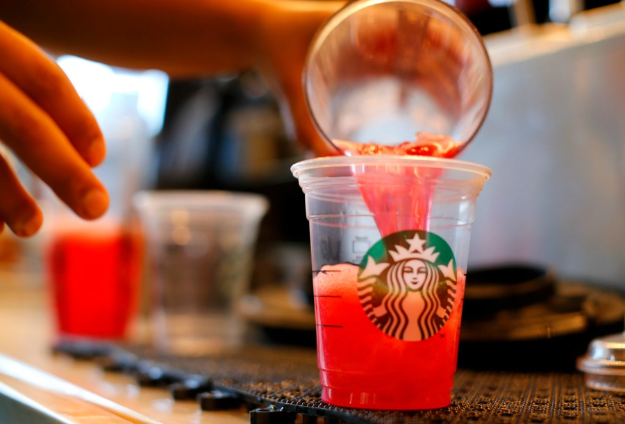 Bebida fría de Starbucks.