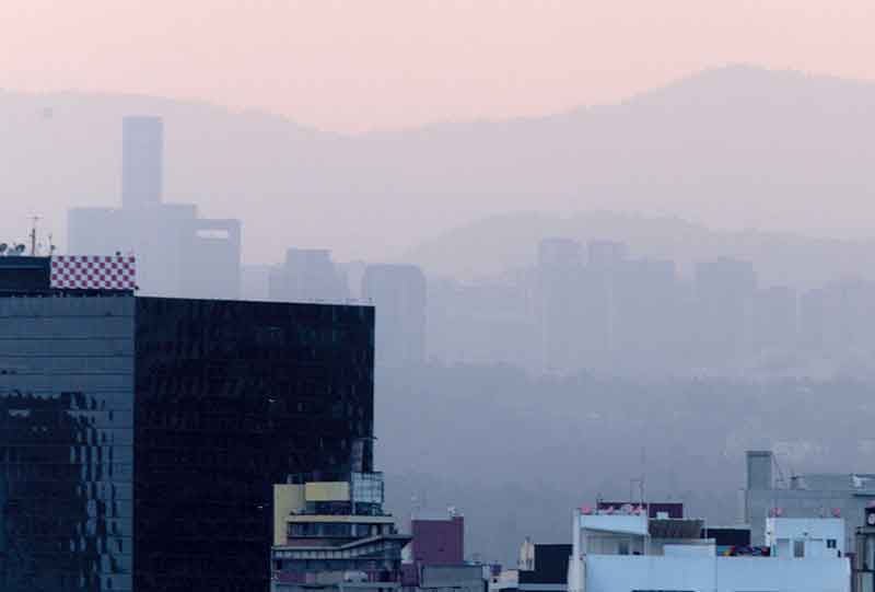 La mayor concentración de contaminantes se reportó en la delegación Benito Juárez.