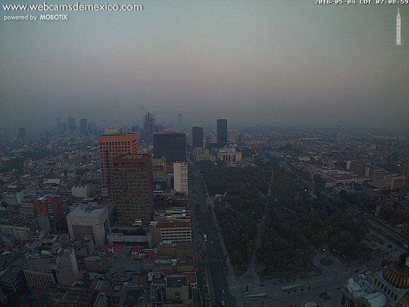 Al menos 31 estaciones de monitoreo del Valle de México registran mala calidad del aire.