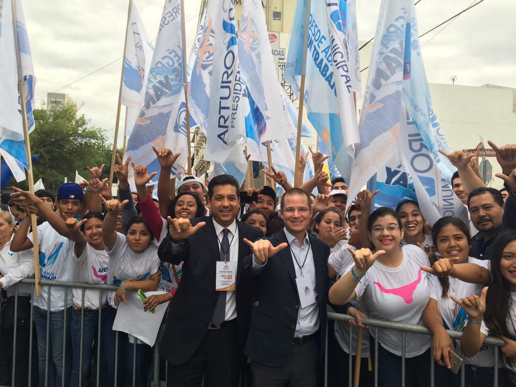 Ricardo Anaya estuvo en Tamaulipas con Francisco Javier García Cabeza de Vaca.