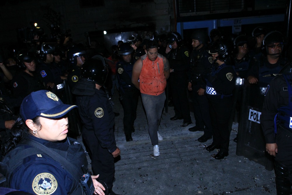 Tras el incidente hubo algunos detenidos.