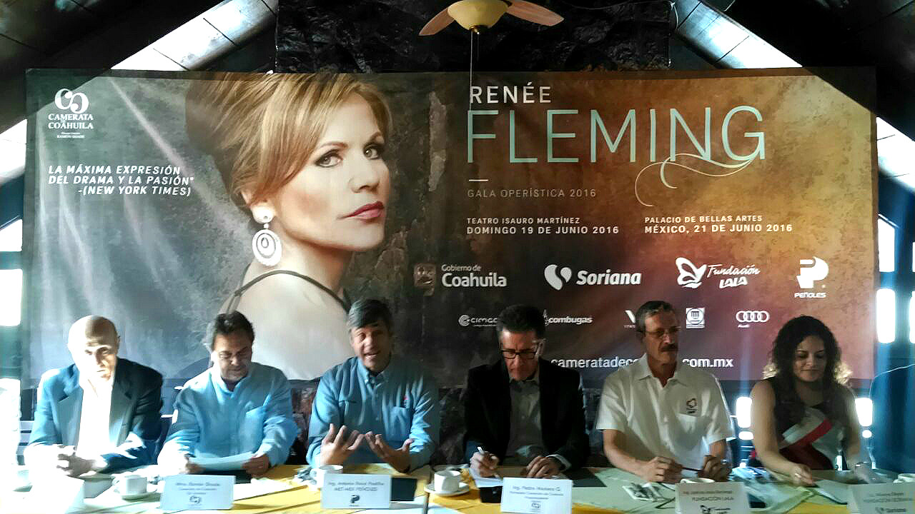 Renée Fleming se presentará con la Camerata de Coahuila el 19 de junio en el Teatro Isauro Martínez.